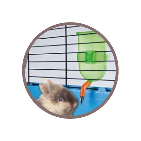 Imac Ronny 80 gabbia blu o grigia chiara per piccoli animali (1/5)