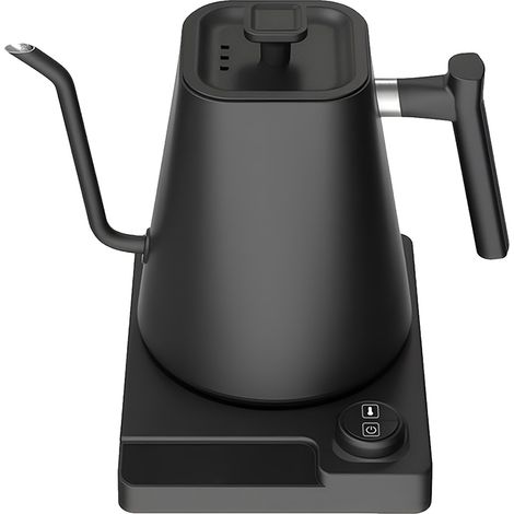 Bouilloire Électrique KT10PRO Bec Cygne 1L 1200W Inox 304 Contrôle Température Précis 40-100°C Noir Design Élégant Compact (1/5)