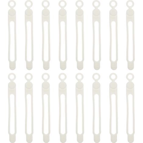 16 Silikon-Kabelbinder, Kabelorganisatoren – 10,66 x 1,23 cm – Weiß (1/4)
