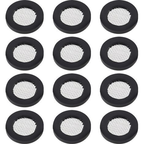 20 Pièces Joint Torique Joint Pomme de Douche Filet Filtre en Acier Inoxydable Joint Rondelle en Caoutchouc avec pour 1/2 Pouces Têtes de Douche (1/5)