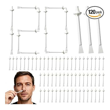 Bâtonnets de Cire Nasale, Applicateurs, Applicateur Double Embout, Unisexe (1/5)