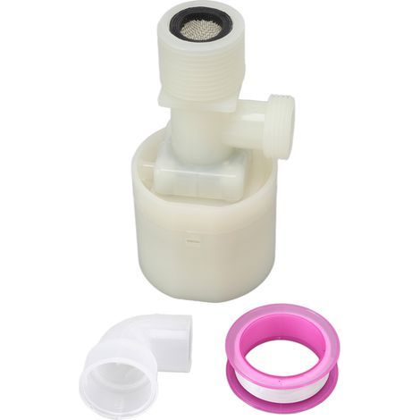 Water level control valve, automatic float ball controller, plastic housing, tank switch, G1 internal male thread (1/5)