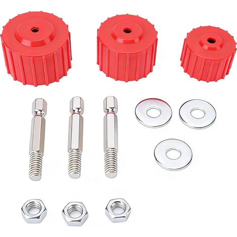 Ensemble de nettoyeurs de tuyaux en cuivre, 3 pièces, 1/2 Pouces, 3/4 Pouces, 1 Pouce, pour perceuse, Soudure, élimination de la Peinture, Kit d'outils de plomberie en métal avec (1/5)