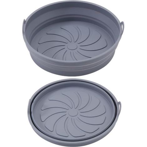 Plat de cuisson - Silicone - Rond pliable - Antiadhésif - Compatible lave-vaisselle - Résistant à la chaleur (1/4)