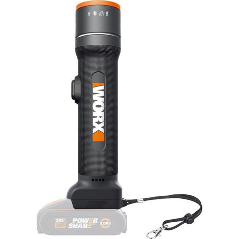 Lampe torche LED sans fil Worx WX027.9 20 V 300 lm Solo - sans batterie, sans chargeur (1/5)
