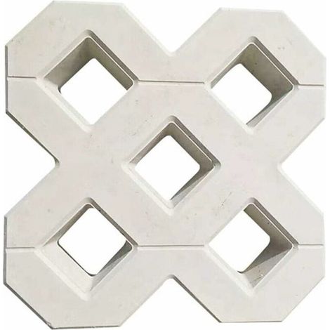 Moule A Pavé,Moule Pour Dalles En Beton Bricolage Square Garden Chemin béton plastique Brique de pavage Propylène Pavement Mold Walkway Jardin Bâtiments Accessoires Moule Beton (40X40CM) (1/5)