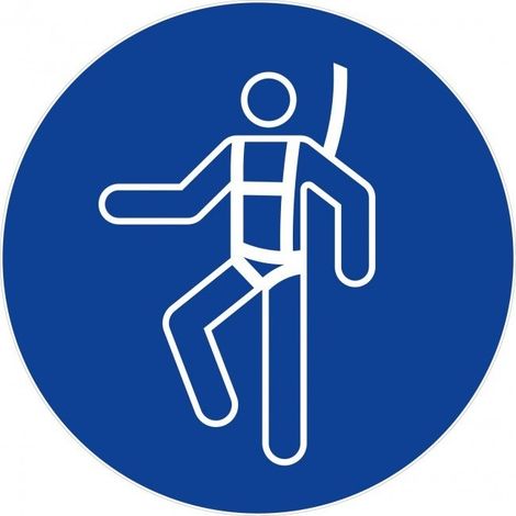 Disco Obbligo Diametro 300 402 Imbracatura di Sicurezza Obbligatoria