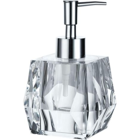 Distributeur de savon liquide en résine transparente de 200 ml (6,7-AquaForge (1/5)