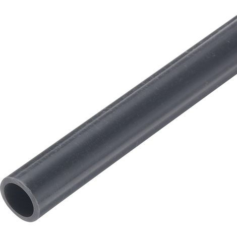 Tube Rigide en PVC, Tuyauterie Ronde, Tuyauterie pour Matériel, 7mm ID 9mm OD 9" Longueur Gris Foncé Haute Résistance pour Tuyau d'Eau, Artisanat, Manchon de Câble (1/5)