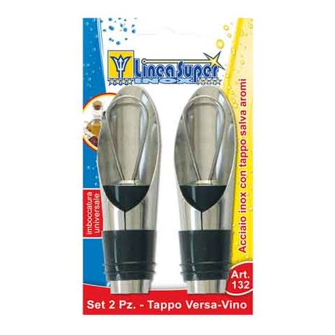 Tapón para botellas Versa-Vino Juego de 2 piezas