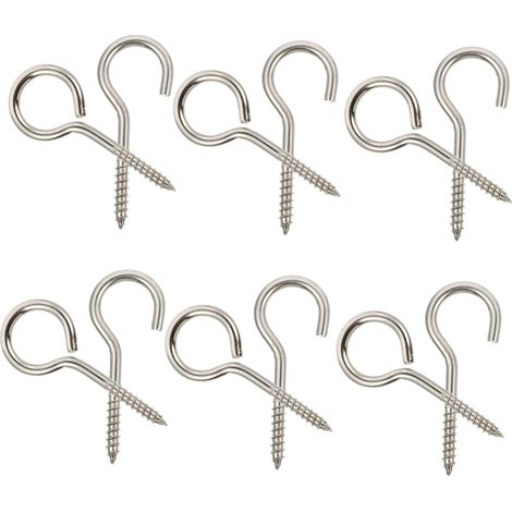 12 crochets plafond inox pour suspension et rangement (1/5)