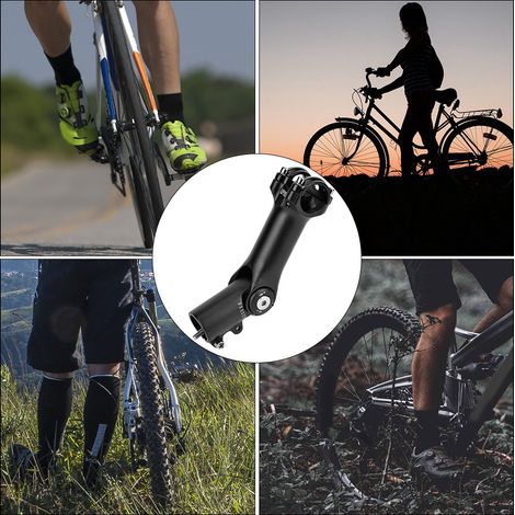 ZTTO Potence Vélo Hauteur Réglable pour Guidon 31.8mm, Compatible VTT et Route (1/5)