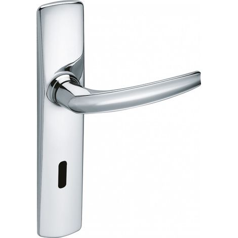 Due maniglie per porte con finiture cromate a specchio, chiave L, interasse 165 mm (1/2)