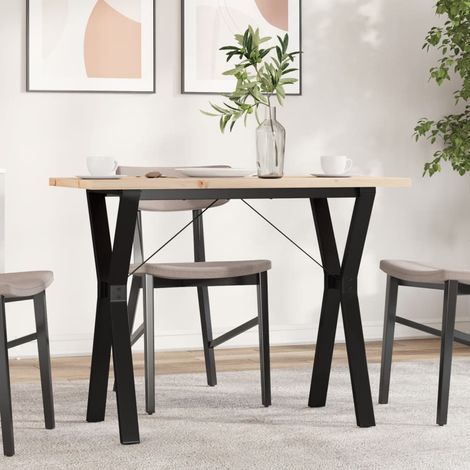 Esstisch Y-Gestell 100x50x75,5 cm Massivholz Kiefer & Stahl