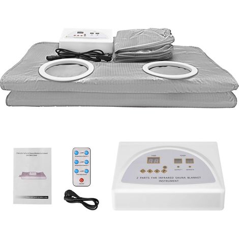 Kit de sauna Couverture de sauna surclassée à 2 zones for la perte de Weiht Corps Shaper Télécommande Sauna Chauffage Couverture de chauffage Minceur Thermal Home Spa Spa Chauffe-sauna pour bain de va (1/5)