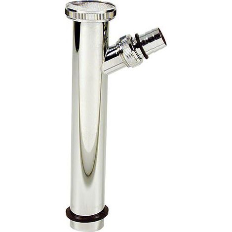 Tube ajustable 32x200mm avec raccord cannelé DN 20 (3/4") laiton chromé