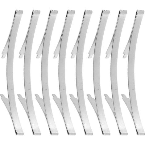 Lot de 8 butées de bas de porte coulissante de placard - Accessoires de rail de guidage au sol pour porte de placard, pour salon et chambre. (1/4)