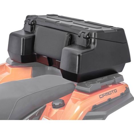 Top case 96L Bagtecs pour Quad/ATV - coffre arrière étanche noir avec fixation et dossier
