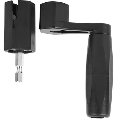 Extracteur de chevilles pour guitare avec tournevis intégré, dévidoir 2 en 1 en ABS noir (1/5)