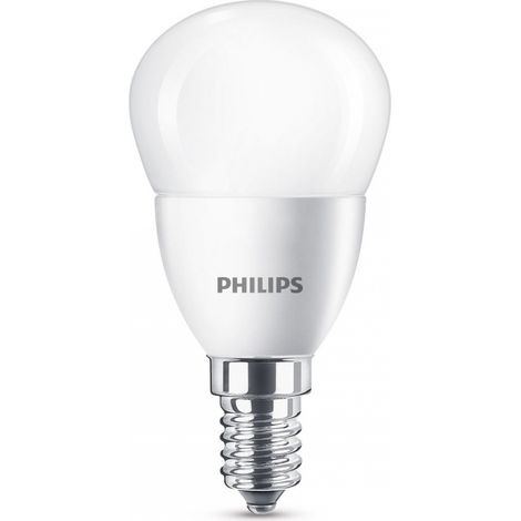 Philips Lighting Lampadina LED Sfera, Attacco E14, 5.5 W Equivalenti a 40 W, 4000K [Classe di efficienza energetica A+] (1/4)