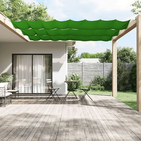 Store vertical, vert clair, 100 x 420 cm, tissu Oxford (1/5)