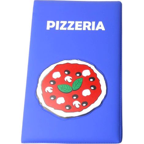 Dag Menù Pizzeria blu icona pizza 2 ante 4 facciate