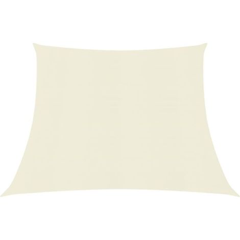 Voile d'ombrage 160 g-m² Crème 4-5x3 m PEHD (1/5)