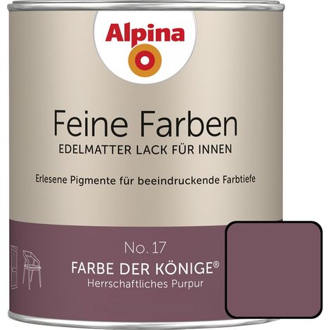Alpina Feine Farben Lack No. 17 Farbe der Könige  purpur edelmatt 750 ml Buntlacke (1/3)
