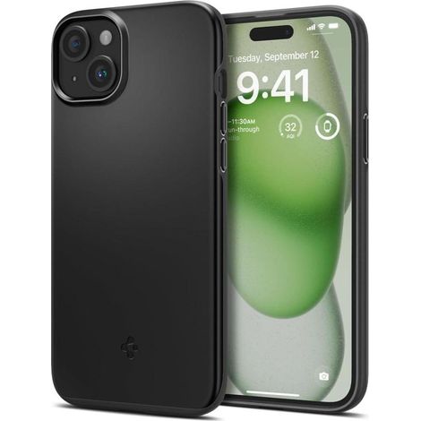 Spigen Thin Fit - Hülle für iPhone 15 Plus (Schwarz) (1/5)