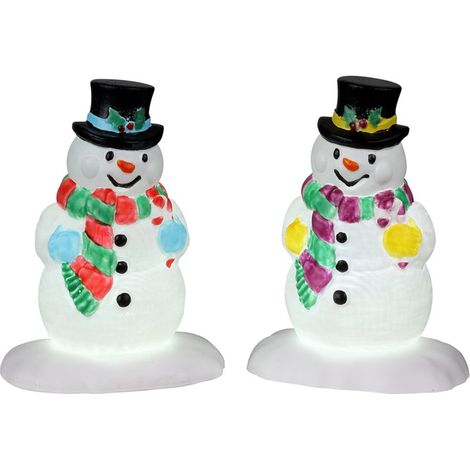 Holly Hat Snowman Set Of 2 Cod. 24965
