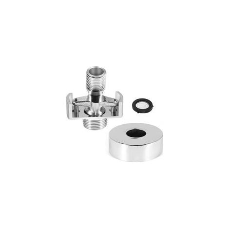 ajustant l'angle du Tuyau d'aspiration Pomme de Douche en cuivre Pied incurvé coudé vis Excentrique Accessoires d'angle A (1/5)