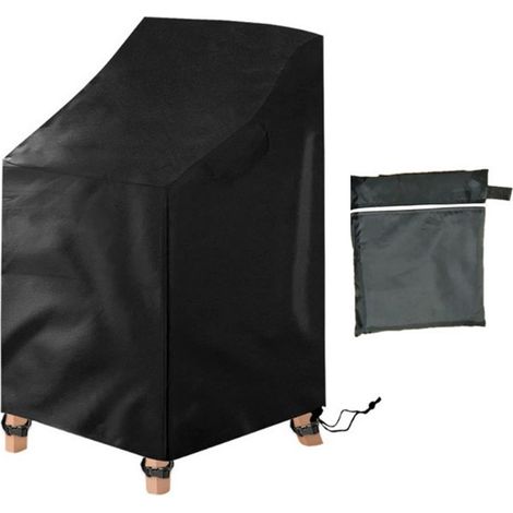 Stapelbare Gartenstuhlabdeckung, UV- und Regenschutz, Balkonabdeckung, 72 x 92 x 120 cm.