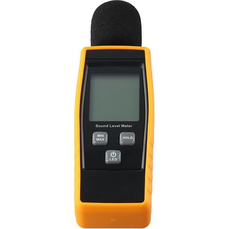 Medidor de decibelios, medidor de decibelios lector de nivel de sonido, dispositivo de medición de ruido de audio, medidor de ruido digital, rango 30-130 dB (A) medidor de db, dispositivo de (1/5)