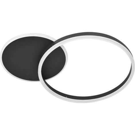 Plafoniera LED ad anello ROMAN Polux nera 40W 4000K (1/3)