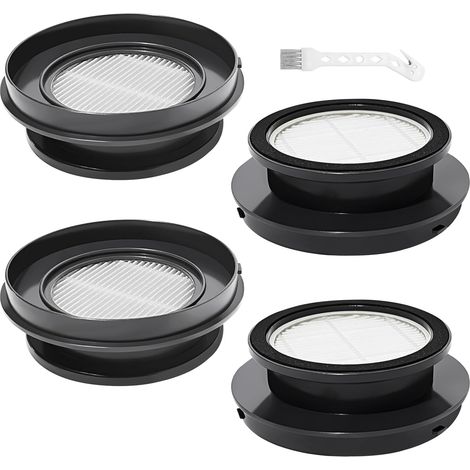 HEPA Filtre Pièce de rechange pour SunSare X7A-US / V7 aspirateur Accessoires pour filtre, lavable et réutilisable, 4 filtres de rechange + 1 brosse de nettoyage
