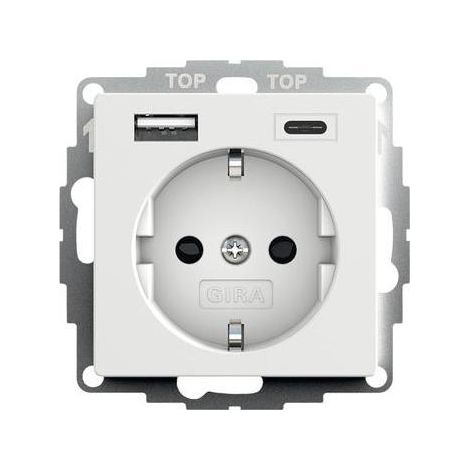 Gira SCHUKO-STECKDOSE RWS MATT (245927 USB-A + USB-C) (1/5)