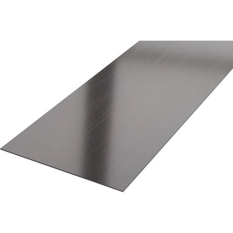 Ilcom bande I décorative en acier inoxydable pour les murs 100mm x 2700mm x 0.65mm - Gunmetal