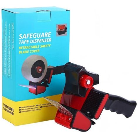 Dispensador de cinta metálica - Dispensador de cinta ergonómico - Adecuado para cajas, manipulación y embalaje - 26146,8 cm - Estilo 1 (1/5)