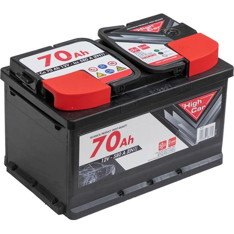 BATTERIA AUTO HIGH CAR 70AH 540A (1/5)