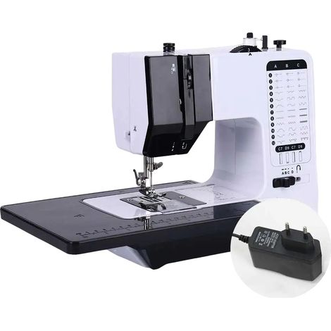 Machine à coudre, 38 modes de points, design portable, Machine et table de l'UE (1/2)