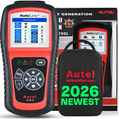 AutoLink AL519 OBD2 Diagnostic Tool Scanner, Engine Fault Code Reader with Enhanced Model 6, Advanced Version of AL319 (1/5)
