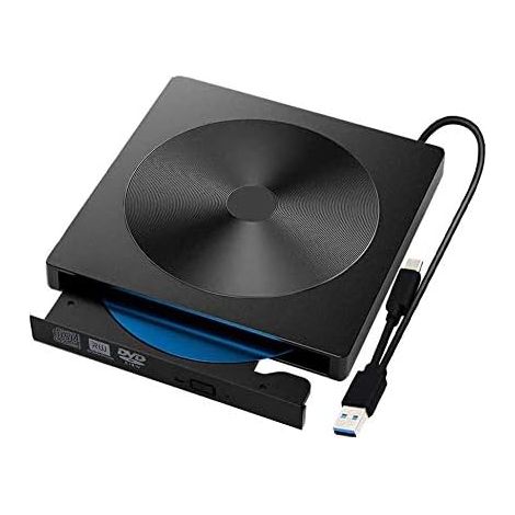 Lecteur Graveur Cd Dvd Externe - Usb 3 0 Type C - Pour Ordinateur Portable Et Bureau - 1 Unite (1/5)