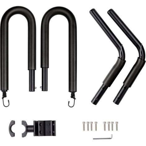 Porte-planches de surf pour vélo, compatible avec les shortboards, les longboards et les paddleboards (noir) (1/5)