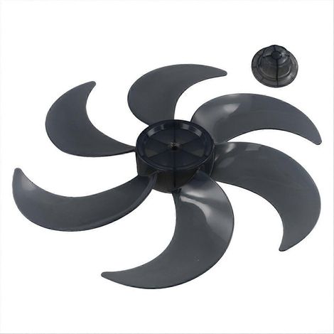 Kunststoff-Ventilatorflügel mit Mutterabdeckung, universelles und geräuscharmes Ersatzteil für Standventilatoren, Tischventilatoren und Tischlüfter. (1/5)