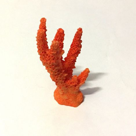 Trade Shop - Corallo Finto In Resina 7cm Orange Artificiale Per Decorazioni Acquario Addobbi - (1/4)