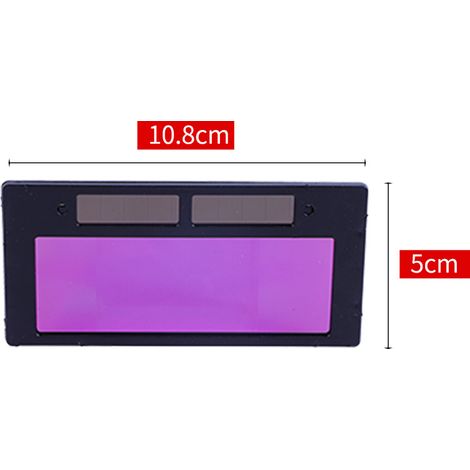 Énergie solaire Atténuation automatique Casque de soudage Masque d'objectif Capuchon de soudage Filtre de lentille de meulage Masque d'ombre Lunettes de protection à souder avec sensibilité réglable (1/3)