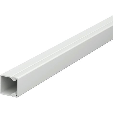 OBO Bettermann Canal de pared y techo con perforación en el fondo 15x15x2000 cloruro de polivinilo gris claro RAL 7035, 6024947