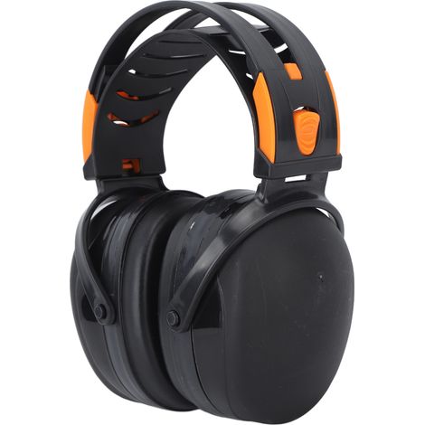 Casque antibruit pliable et léger pour une protection auditive optimale lors du jardinage, du tir et de la tonte de pelouse (noir)