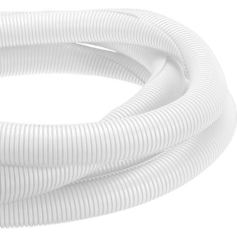 20ft Gaine Fendue Tubulaire Protège-Fils en Conduit Flexible Blanc (1/5)