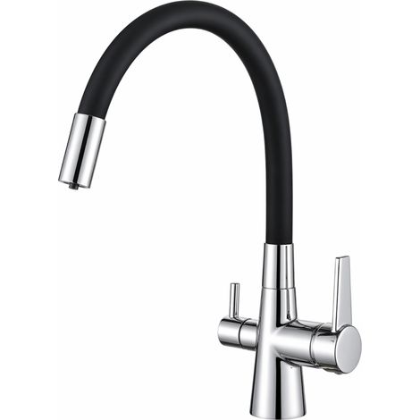 Flexi Rubinetto da cucina Shurity 3 vie Cromo